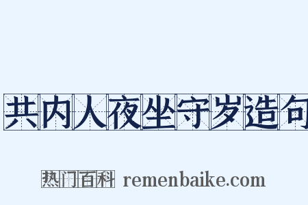 共内人夜坐守岁造句是什么意思的图片